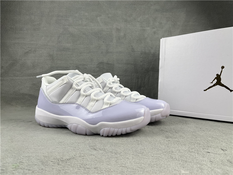 2022 Air Jordan 11 Low White Purple - Click Image to Close